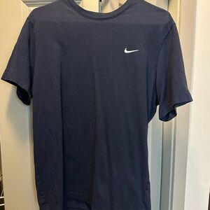 Nike Blue Short Sleeve Tee Classic Crew Neck